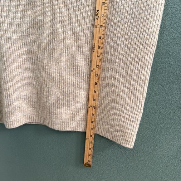 Stitches + Stripes 100% Mock Neck Sleeveless Ribbed Knit Dress Sz M - Picture 6 of 8